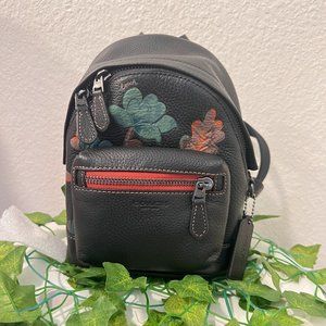 coach Small West Backpack Crossbody With Dreamy Leaves Print C8166